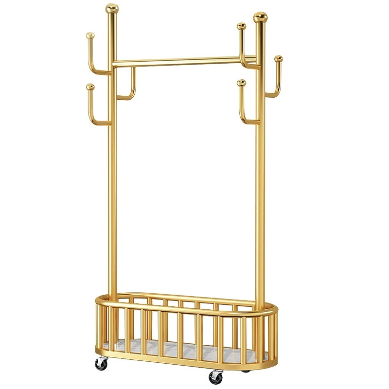 Floor-standing clothes drying rack, bedroom clothes hanger, home balcony, light luxury dormitory, jw room, simple storage rack for clothes and hats Item Picture