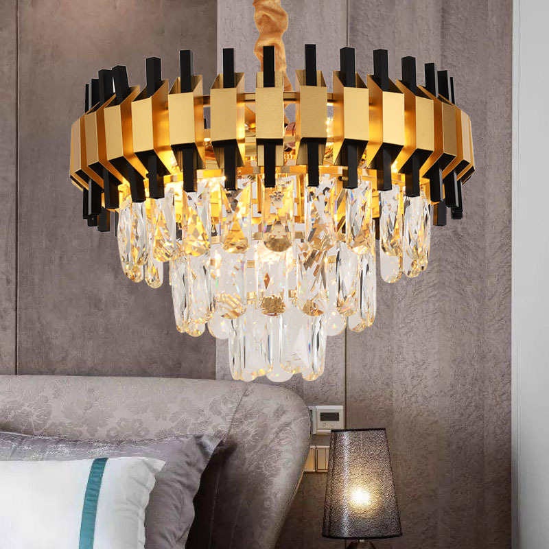 后现代水晶轻奢吊灯客厅灯简约大气时尚餐厅卧室灯2021年新款灯具细节图
