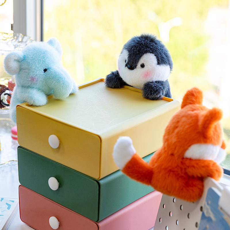 可爱趴趴大象狐狸企鹅公仔毛绒玩具玩偶儿童陪伴娃娃生日礼物桌陪