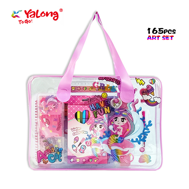 The painting set with a handbag, the Surprise Cat returns to school, stationery set, office and school Specification image