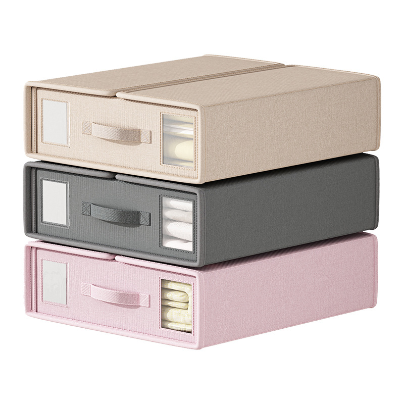 跨境亚马逊床上四件套收纳盒衣物整理收纳箱家用卧室被套百纳批发