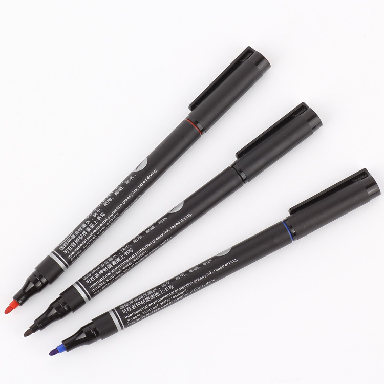 Factory direct supply Tianfeng single-head small marker pen oil-based marker pen 113 fine rod foreign trade marker pen details Picture