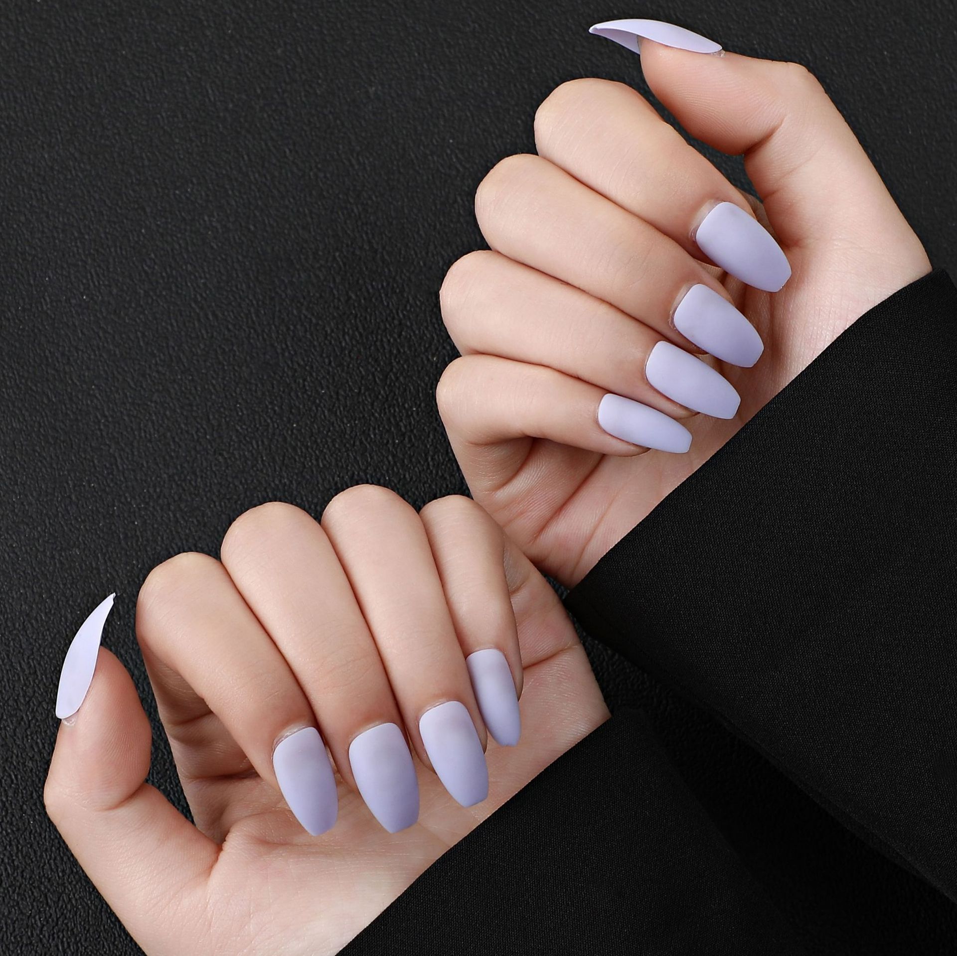 Custom-made matte ballet nail strips, nail plates, nail patches, 24 pieces, matte coffin nails, false nails, manicure Application Scenario