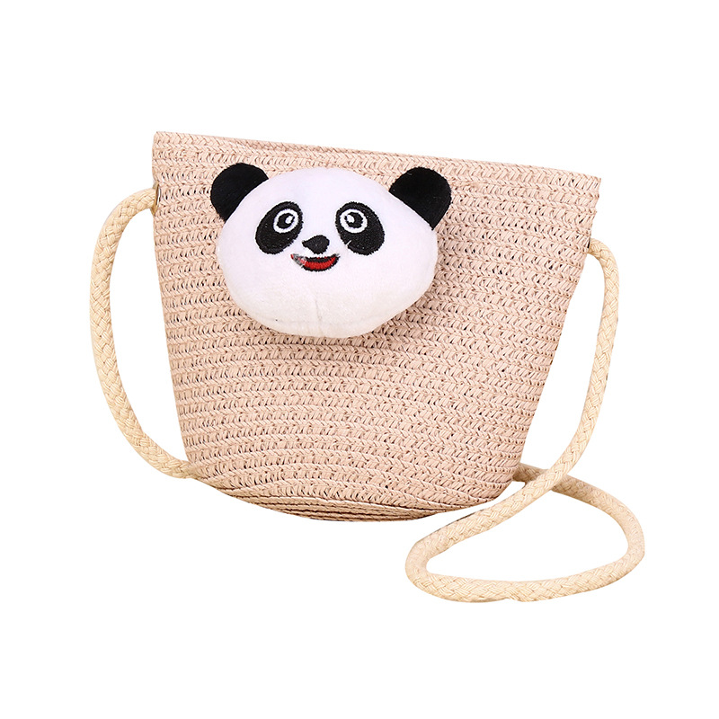 Verano 2025 bolsas populares para niñas humpty dumpty panda bolsa de hierba crossbody para niñas al por mayor Item Picture