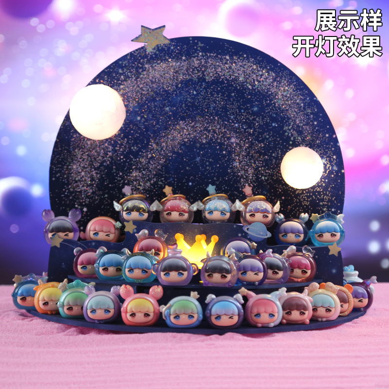 Creative new Star Enjoy 12 Zodiac cute bead Blind box resin figurine Douyin small ornaments wholesale Festival gifts Specification image