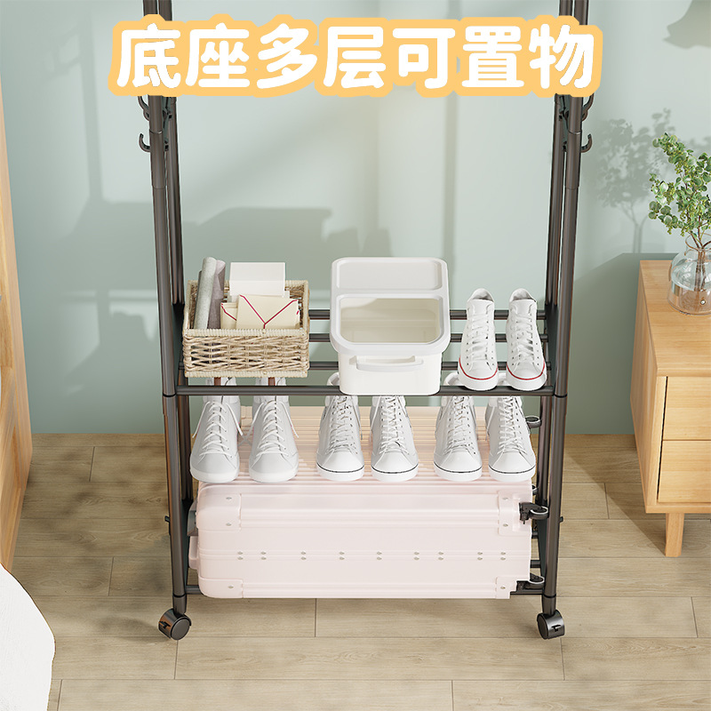 挂衣服龙门架/衣架木头/晾衣杆支架杆/榉木衣架细节图