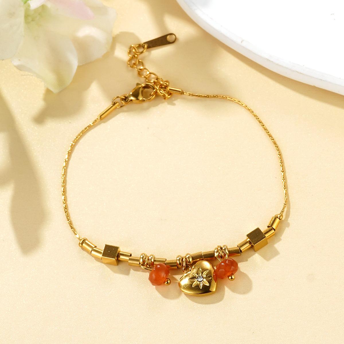 Amazon titanium steel bracelet, high-end and simple necklace, light luxury stainless steel bracelet, non-fading, cross-border exclusive jewelry Specification image