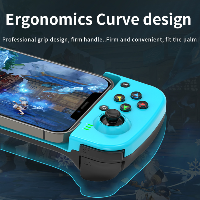 D3 gamepad móvil inalámbrico bluetooth 5.0 android ios conexión directa MFI bluetooth stretch gamepad comer pollo Application Scenario