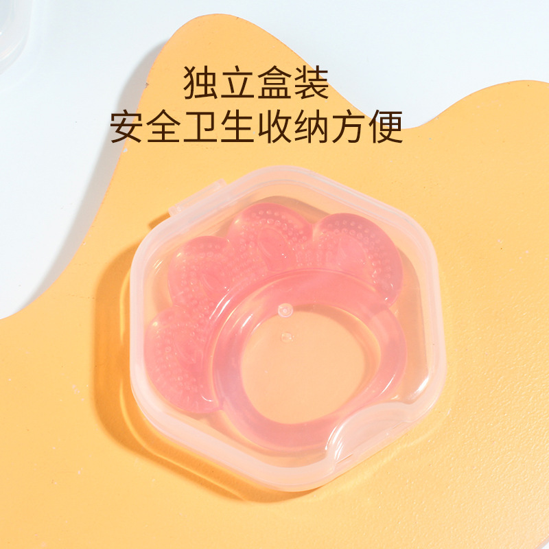 Adhesivo dental personalizado para bebés y niños molares de silicona de grado alimenticio chupetes adhesivo dental juguetes caja de polvo suministros para madres y bebés details Picture