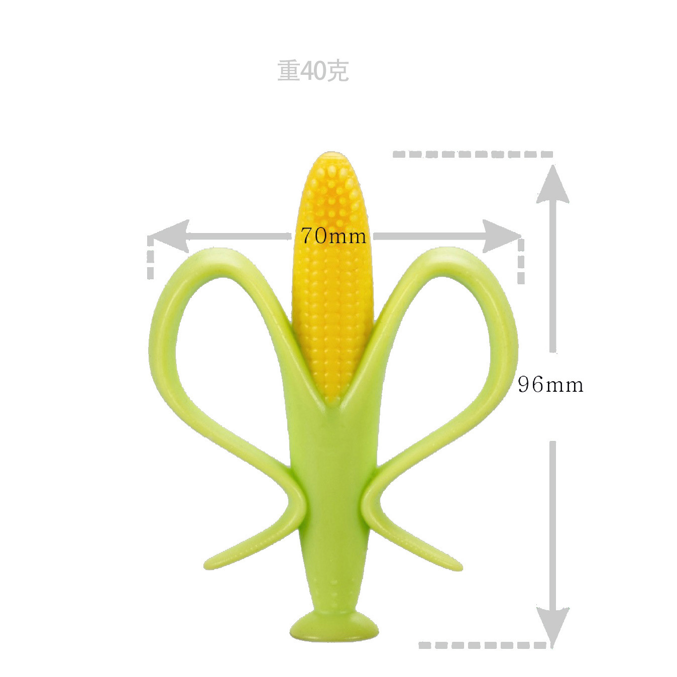 厂家直销 玉米牙胶 香蕉牙胶 婴儿磨牙棒 硅胶咬咬乐 母婴用品产品图