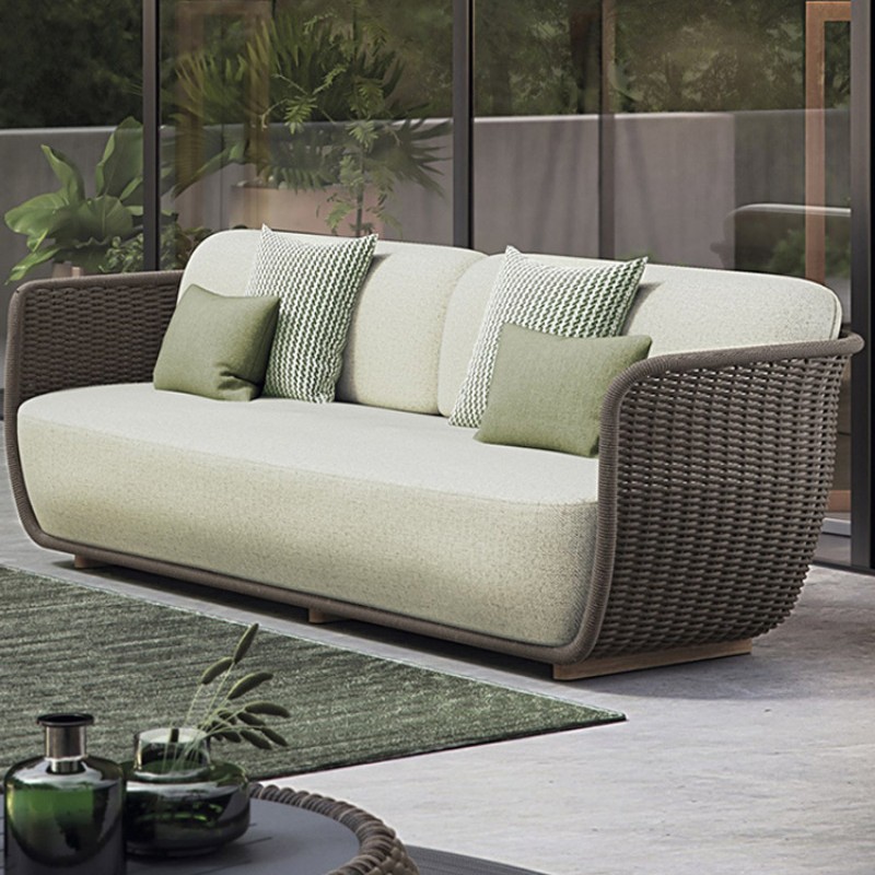 沙发别墅编藤新中式庭院花园户外藤椅露台阳台防水防晒沙发露天详情图4