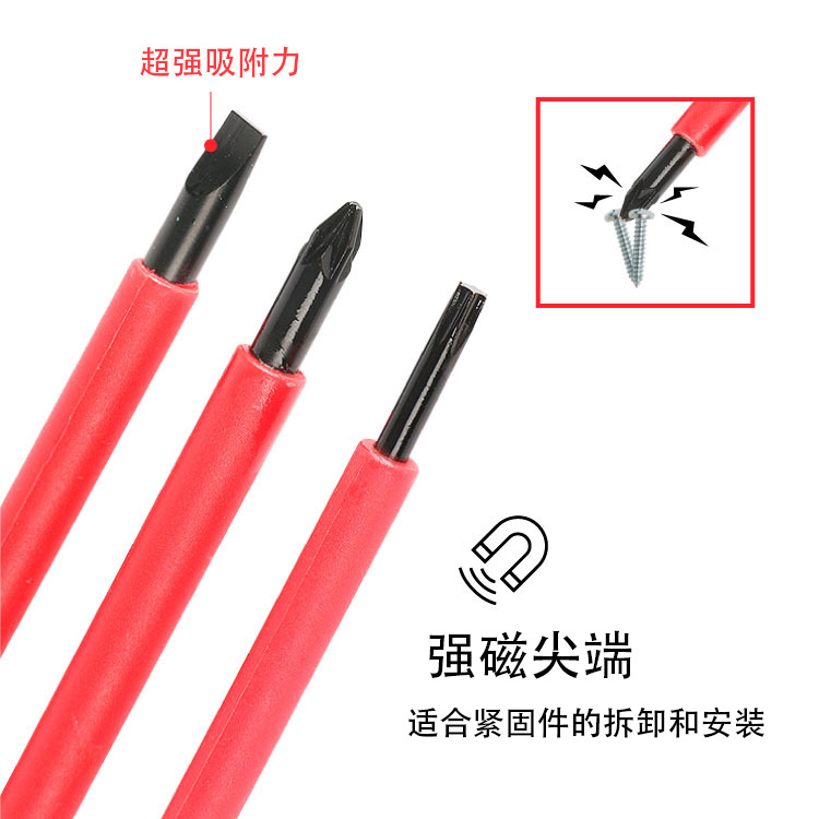 Customized cross-head screwdriver tools for household electricians, VDE screwdriver sets, and magnetic insulated screwdrivers from the manufacturer Application Scenario