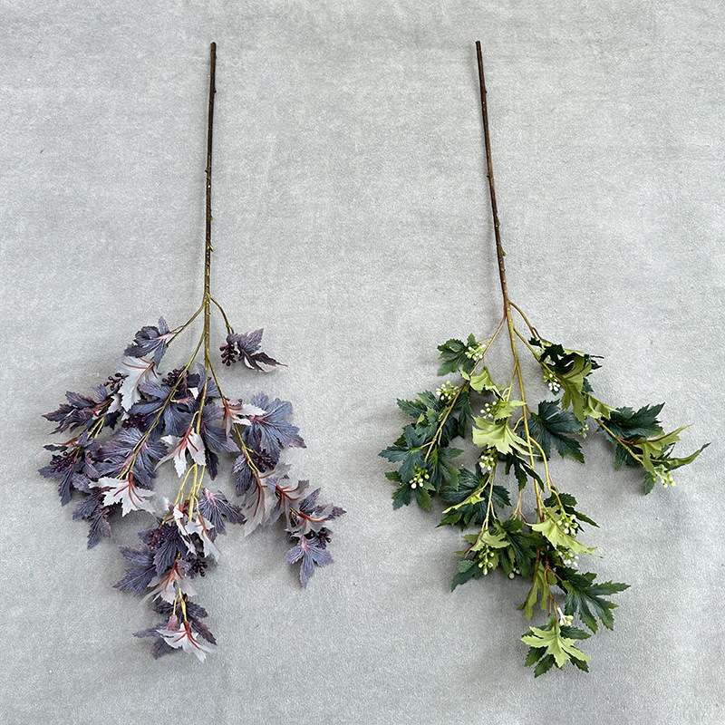 Simulated fruit-bearing longevity leaf forest Monet garden flower, wedding home flower decoration, wedding scene, flower hotel Specification image