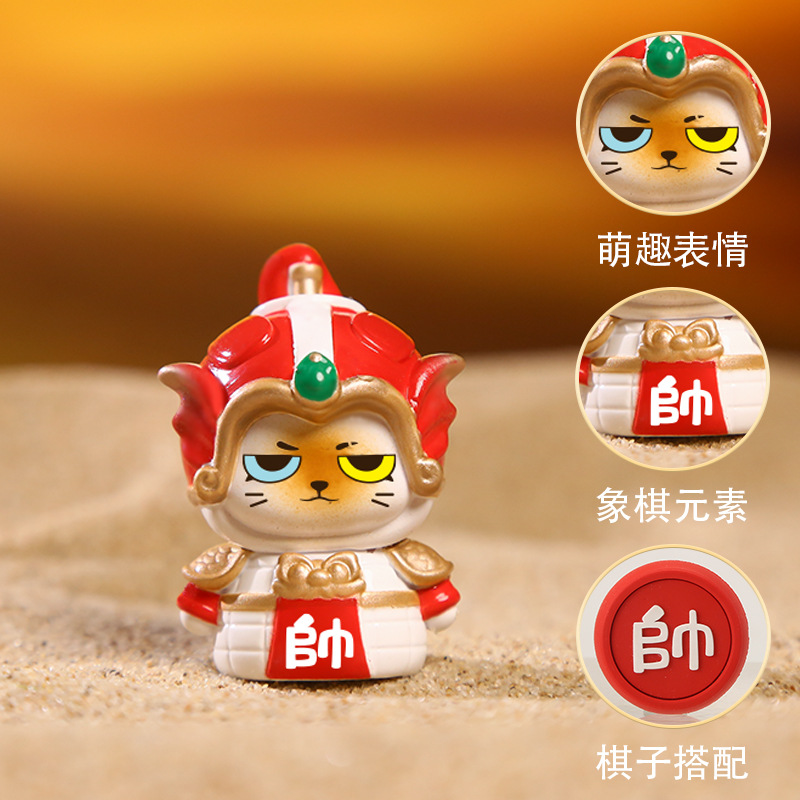 Space Station chess blind box, cartoon cute and adorable cat blind box, multi-style creative design ornaments wholesale Application Scenario