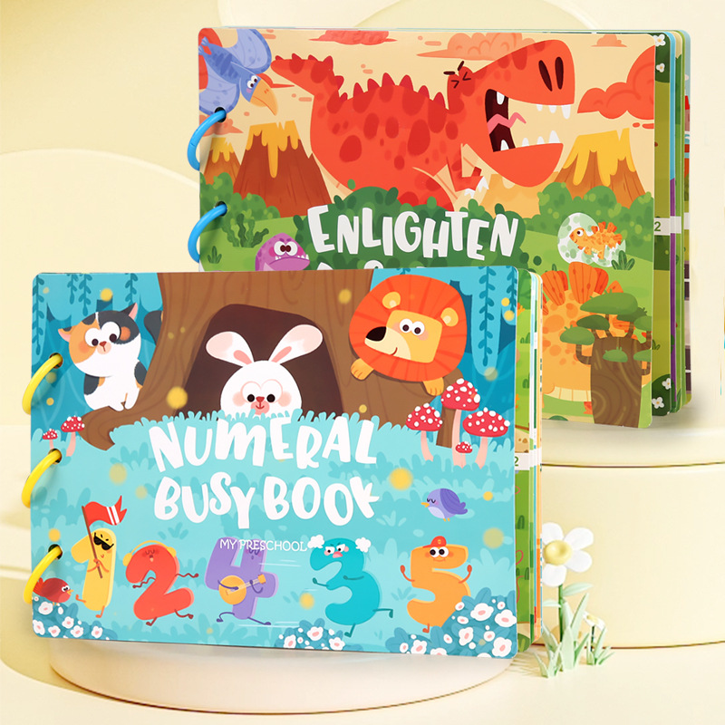 Animal sticker books, children's educational enlightenment game books, and fun sticker books for concentrating training of children aged 3 to 6 details Picture