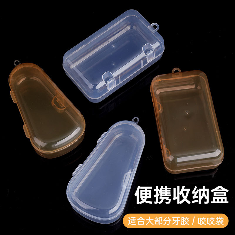 Baby Teething Ring Storage Box, Water Drop Box, Transparent Plastic Box, Triangular Fruit And Vegetable Play Box Application Scenario