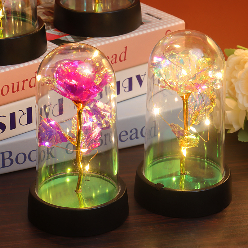 永生花/永生花装饰/永生树/樱花手链/永生花透明罩展示盒产品图