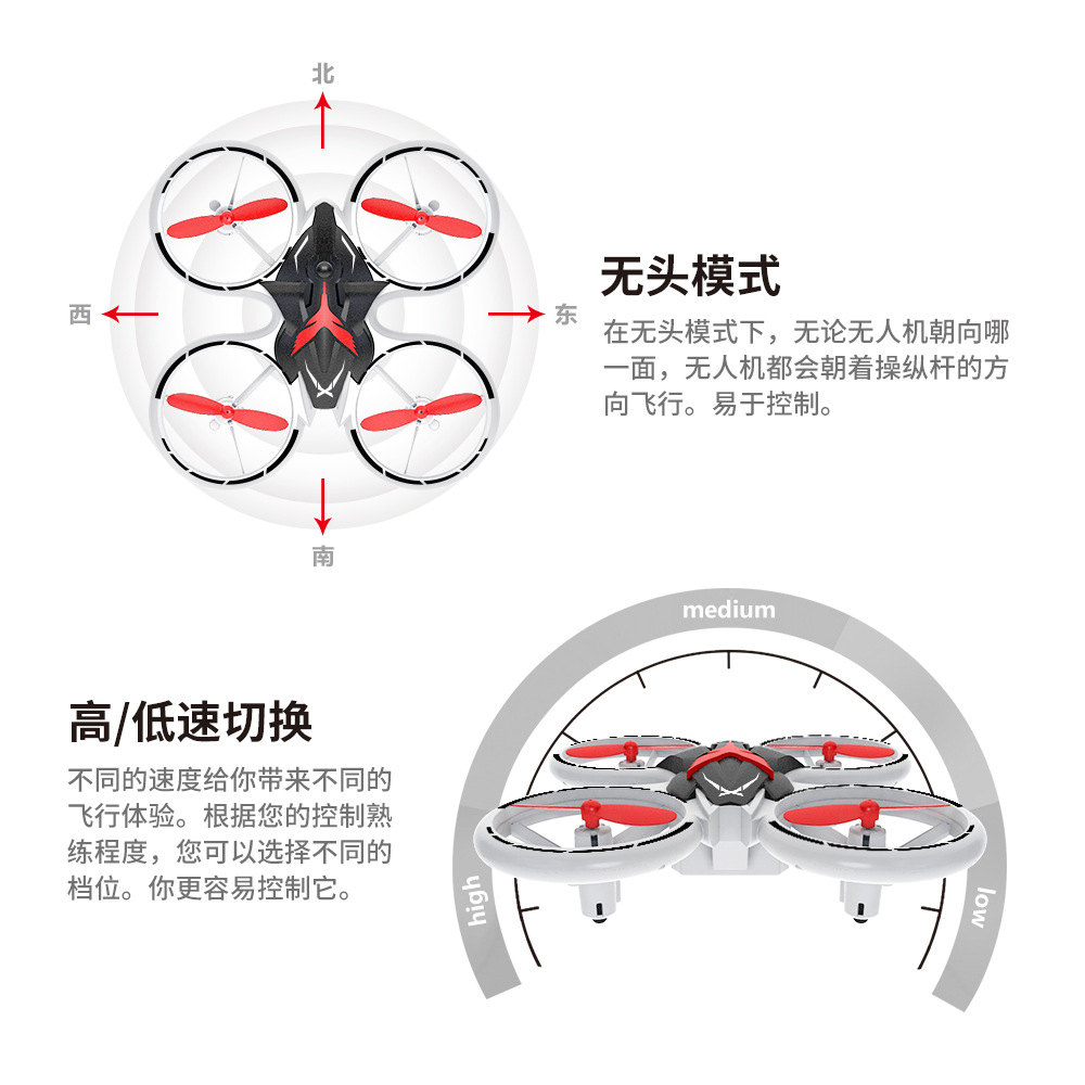 The T22 Amazon best-selling mini stunt rolling quadcopter remote-controlled drone height setting toy is now in stock and shining details Picture