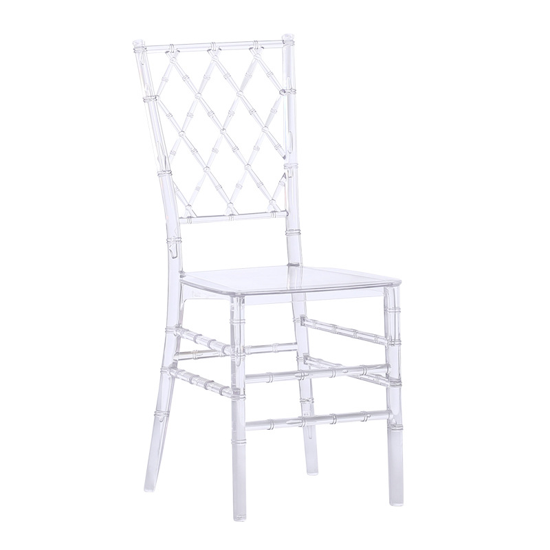 Star Factory Wedding Chairs, hotel banquet chairs, transparent crystal chairs, castle bamboo joint chairs, wedding banquet restaurant auditorium, outdoor hotel tables and chairs Item Picture