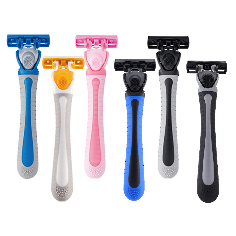 PearlMax manual shaver, three-layer replaceable blade head, full-body hair removal and shaving knife, disposable shaving knife Item Picture