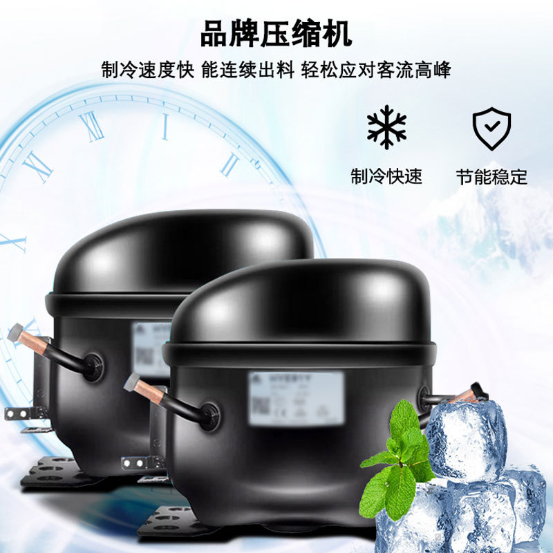 Commercial automatic vertical three-color ice cream cone machine, a high-yield ice cream machine in gold Specification image