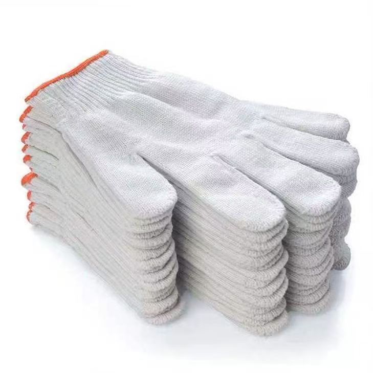劳保手套白棉线手套耐脏修车工地加厚防滑透气耐磨手套线手套批发