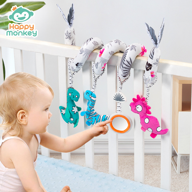 Happy monkey Baby Bed, Nordic-style hanging pendant, baby bed bell, Bedside comfort toy manufacturer details Picture