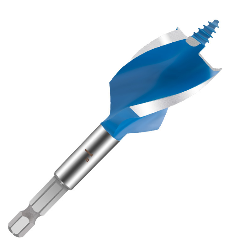 New three-slot British standard support drill bit, door lock hole opener, door lock woodworking reaming drill bit, hole opener, reaming drill bit Item Picture