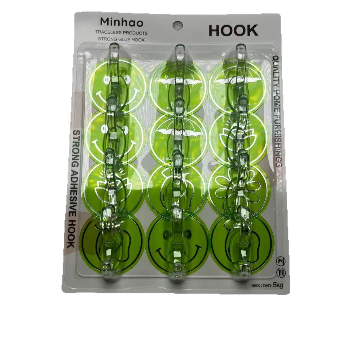 Light luxury round gold-embossed film coat and hat hook, seamless hook, no need for drilling, bathroom, wall, door and back adhesive hook Item Picture