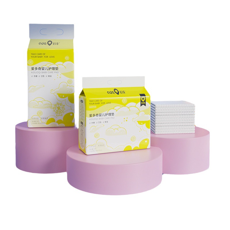 婴儿一次性护理垫防水床垫隔尿垫巾护理垫不可洗床单尿垫白底实物图