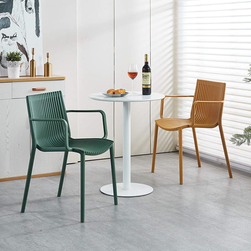 Thickened plastic chairs, Nordic hollowed-out chairs, coffee shop stackable dining chairs, home dining table stools, outdoor garden chairs Specification image