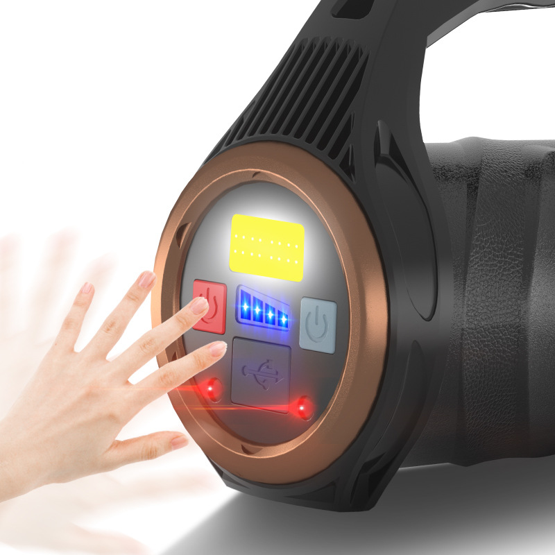 Cross-border XHP99 Flashlight Rotating Zoom p99 Portable Lamp Multi-functional Sensor Zoom Portable Lamp Searchlight Specification image