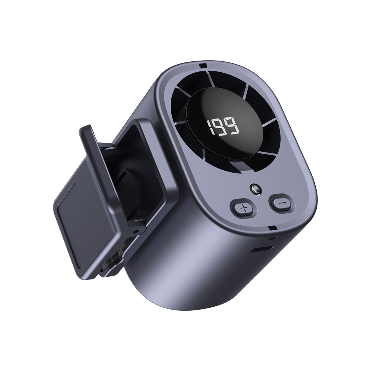 New portable multi-functional high-wind outdoor high-speed violent small fan, desktop clip, long-lasting waist-hanging fan Item Picture