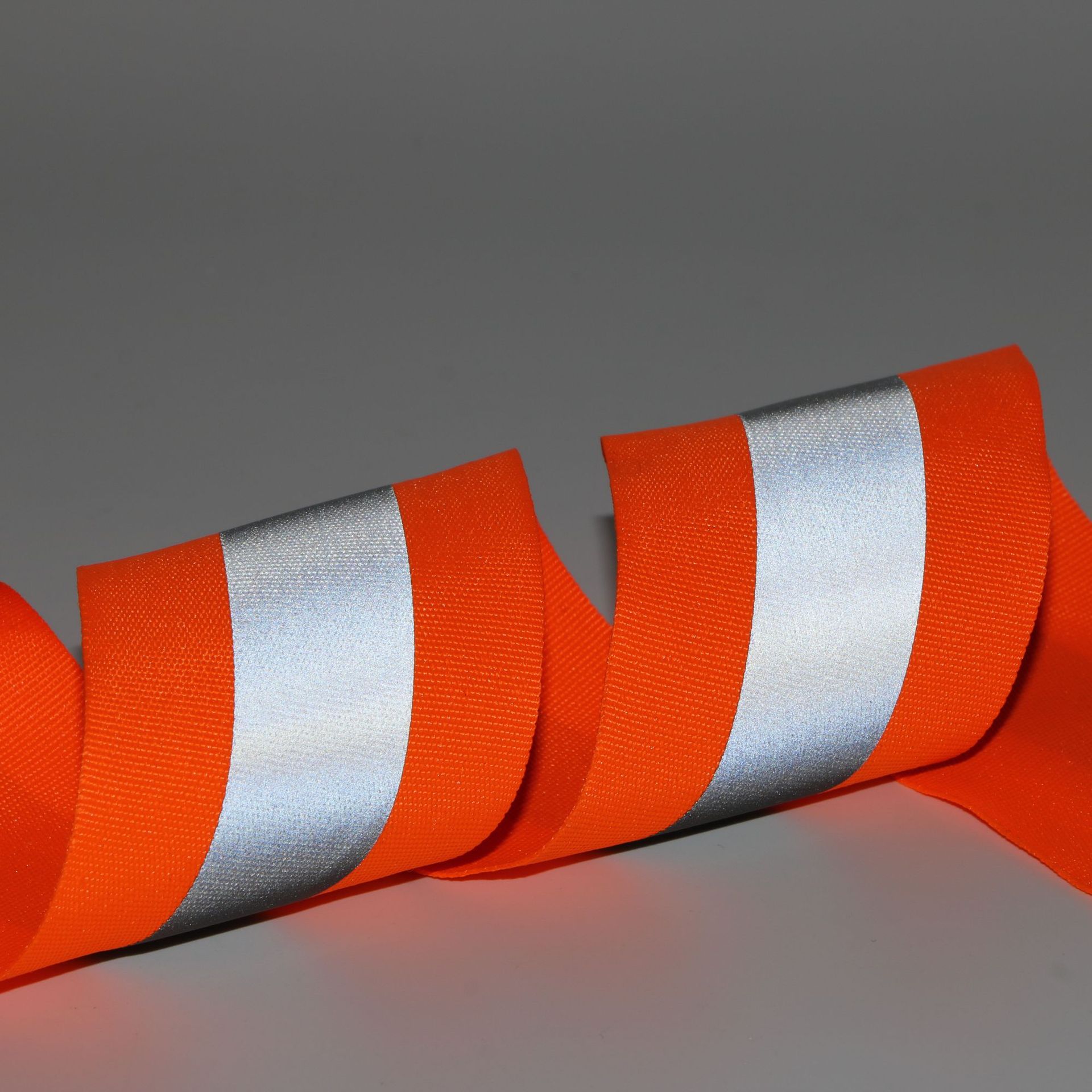 学生书包服装辅料亮银反光织带5cm反光带反光布料车缝织带装饰用