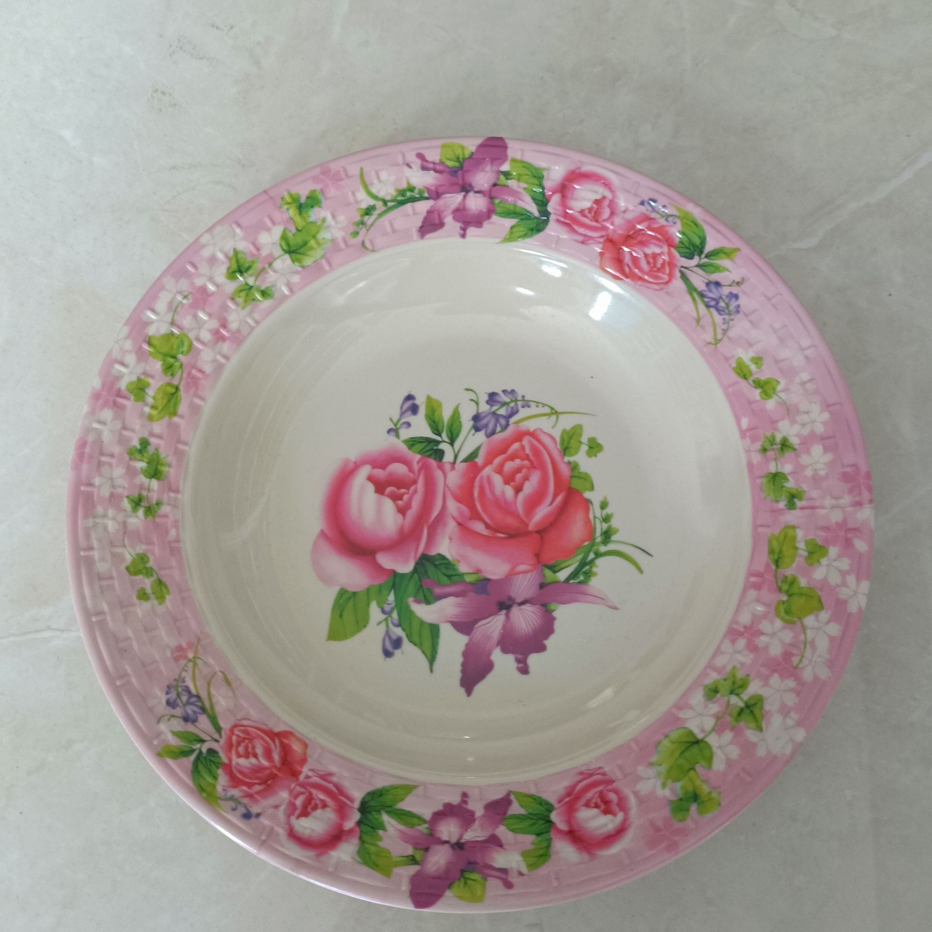 盘子/餐具/餐具盘子/西餐盘/陶瓷对花饭盘8寸C级产品图