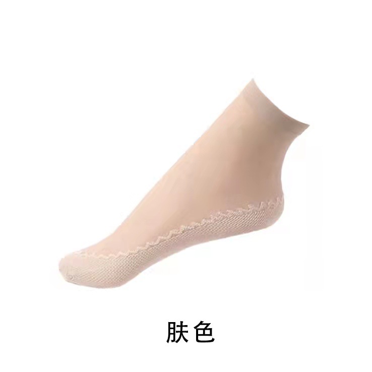 Little Pepper Stockings, women's summer short stockings, anti-hook crystal silk, transparent short stockings, cored silk, men's stockings, pile stockings Item Picture