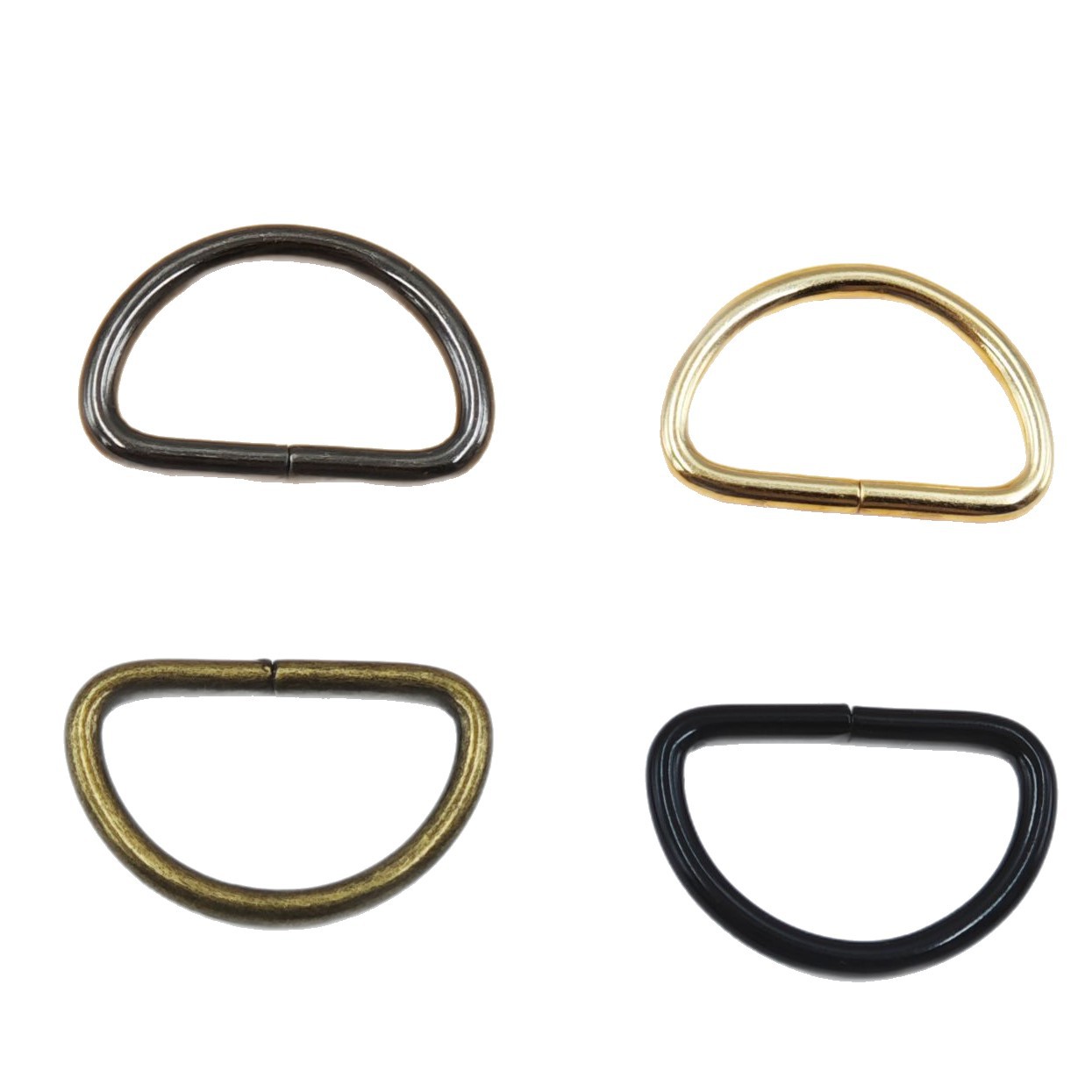1-inch D-shaped buckle bag diy accessories, five-metal buckle bag strap buckle, semi-circular connection backpack buckle accessories, D-shaped buckle Item Picture