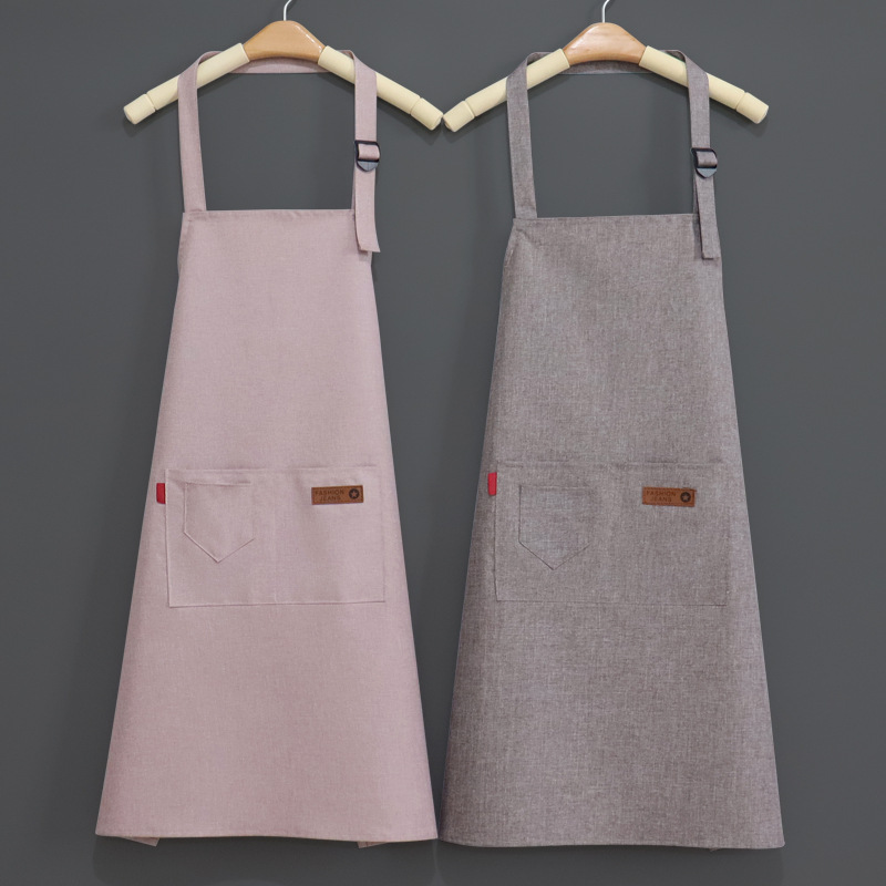 High-quality aprons are waterproof, oil-proof and stain-proof. They are suitable for home use, catering, nail salons, work, advertising, and waistbands details Picture