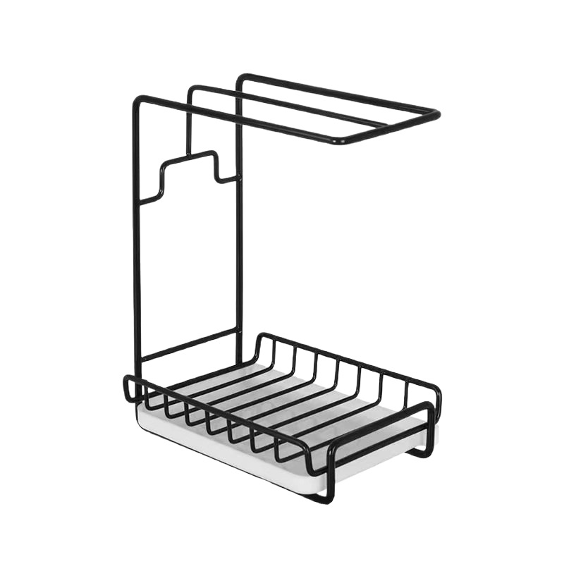 Rag rack, kitchen drain rack, non-perforated countertop, wall-mounted sponge towel, kitchenware storage rack, storage rack Item Picture