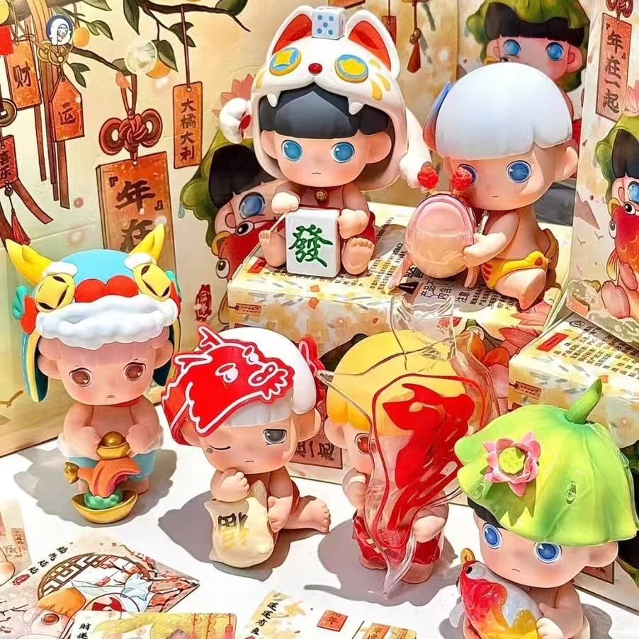 正版瓜弟新年限定年在一起盲盒潮玩手办公仔摆件玩具创意生日礼物