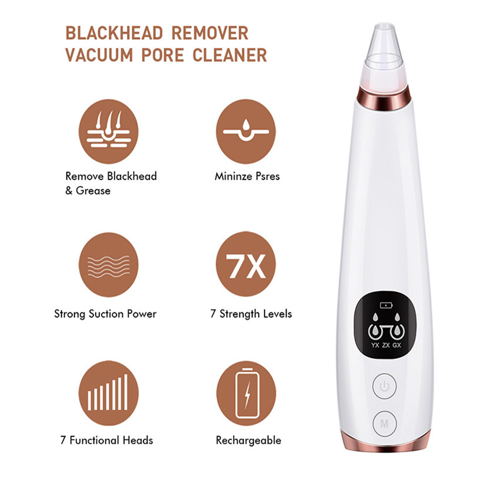 New cross-border blackhead removal device, pore and acne extraction small bubbles, rechargeable blackhead removal device, cleaning and beauty device Specification drawing