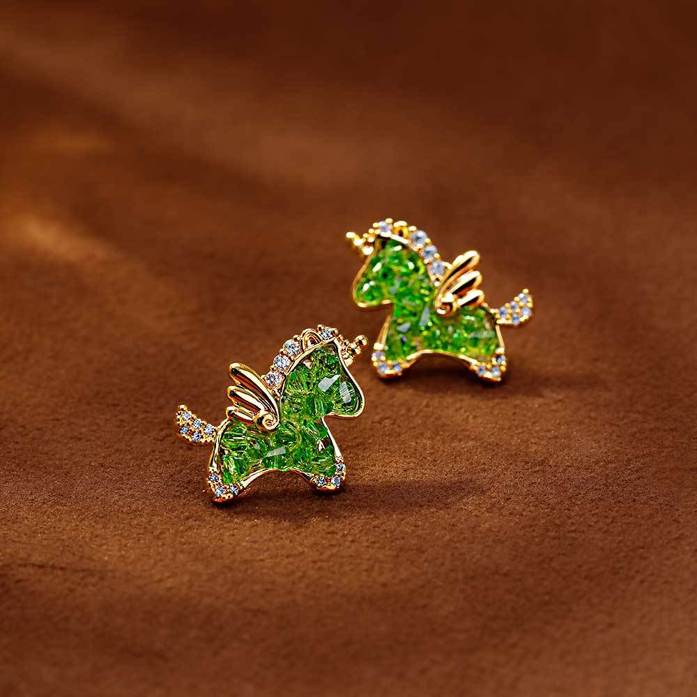 Hyacinth Will Soon have Money 2026 Live-streaming bestsellers: Stud earrings, women's fashion, light luxury, super sparkling crystal earrings, niche design sense earrings Application Scenario