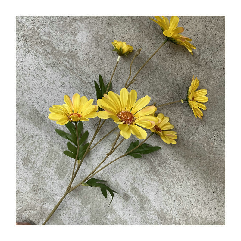 仿真花DIY发饰配件/仿真花/5朵塑膠花/假花/假花批发白底实物图