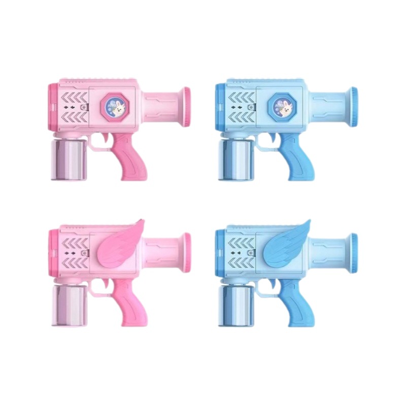 The 2025 new 32-hole rocket launcher bubble machine, fully automatic handheld Gatling wedding electric bubble gun, is placed on the ground Item Picture