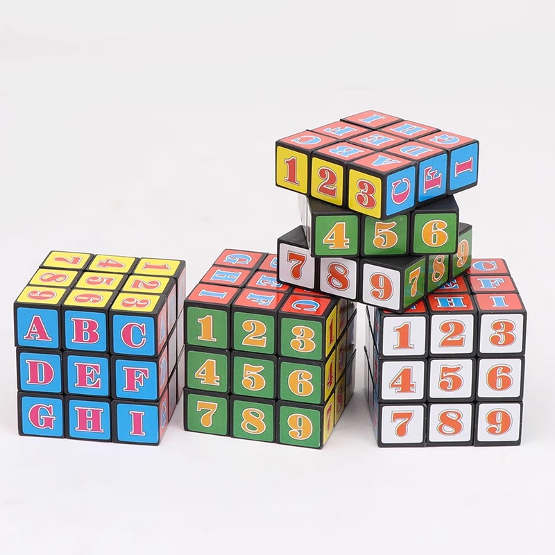 Children's educational toys, cartoon numbers, smooth 3x3 Rubik's cube, primary school students' prizes, gifts, street stall goods wholesale Application Scenario