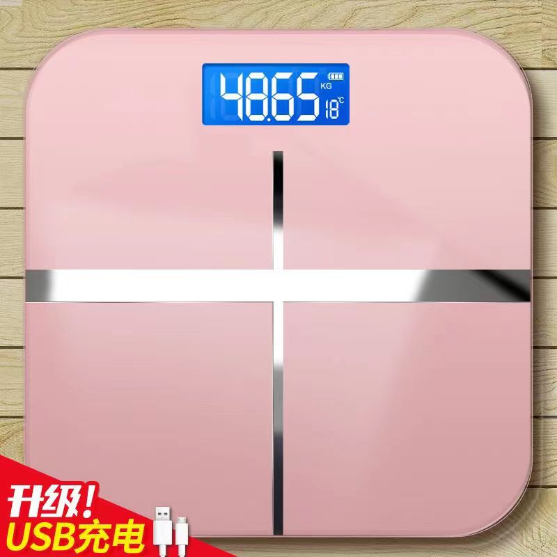Weighing scale for weight, home body fat scale, smart Bluetooth human body scale for weighing, electronic scale, human body charging model, cute Specification image