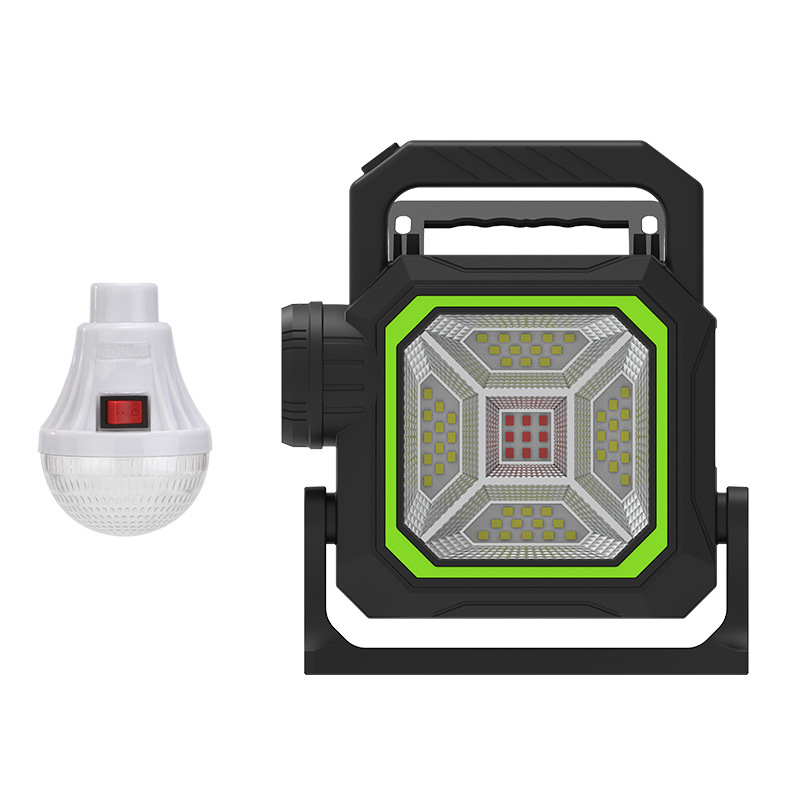 Outdoor high-intensity long-lasting searchlight, portable flashlight, ultra-bright home charging portable miner's lamp, waterproof in the wild