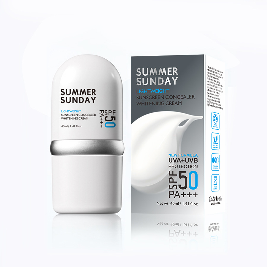 Cross-border best-selling English version sunscreen with SPF50+PA, facial care sunscreen and isolation cream, exclusively for export Item Picture