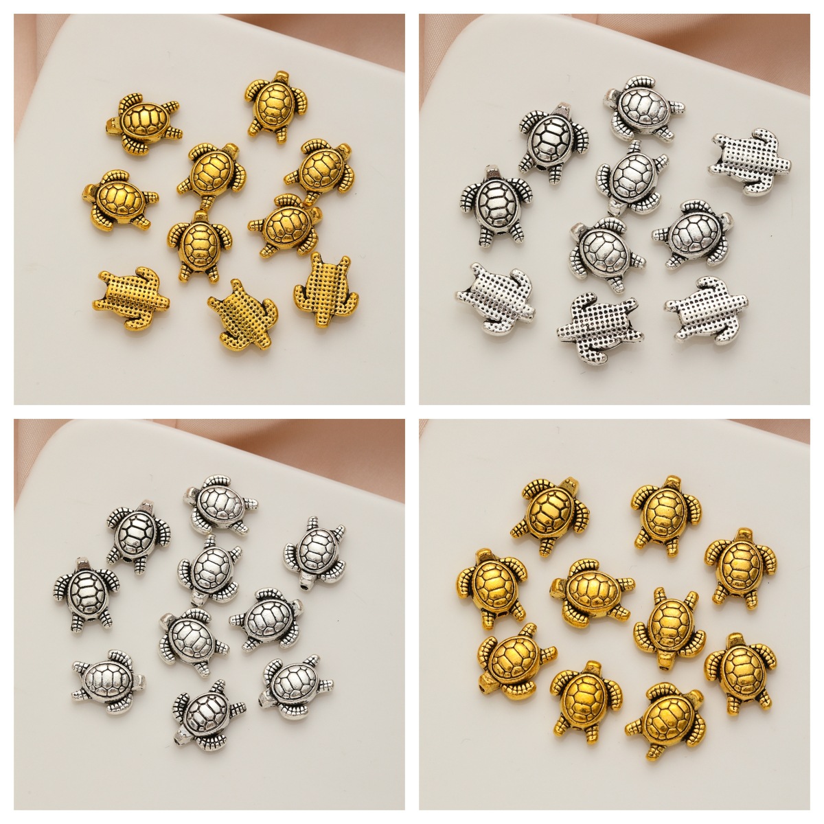 跨境小乌龟diy锌合金饰品配件手工手串项链耳环吊坠