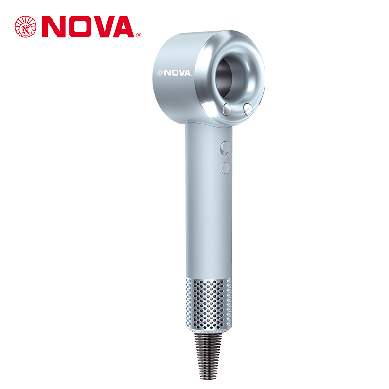 NOVA NV-7433 secador de pelo eléctrico nuevo secador de pelo de alta potencia sin hojas soplador de tambor de iones negativos gran soplador de fuerza al por mayor Item Picture